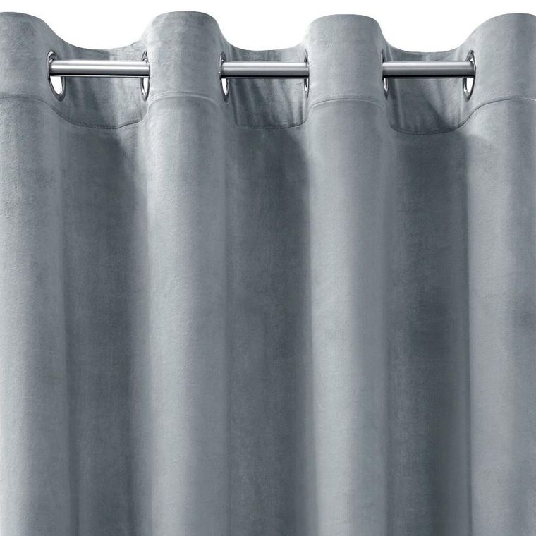 Eurofirany, zasłona gotowa, Melanie, 140-260 cm, szary