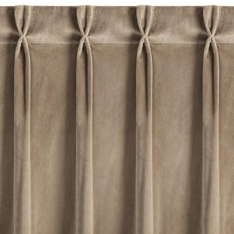 Eurofirany, zasłona gotowa, Melanie, 80-270 cm, ciemnobeżowy