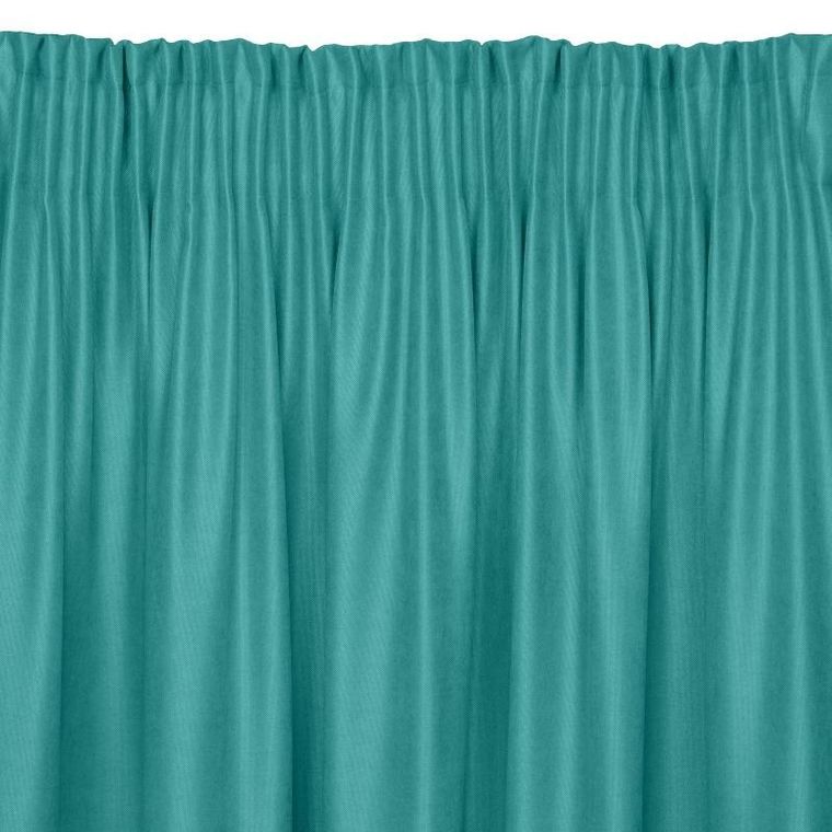Eurofirany, zasłona gotowa na taśmie, Ada, 140-270 cm, turkusowy