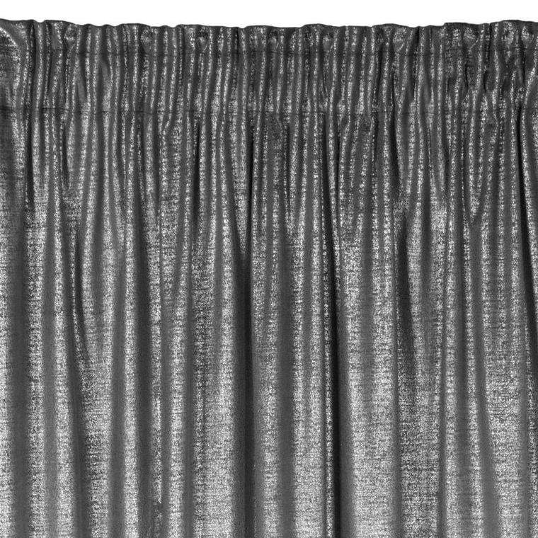 Eurofirany, zasłona gotowa na taśmie, Ambi, 140-270 cm, srebrny