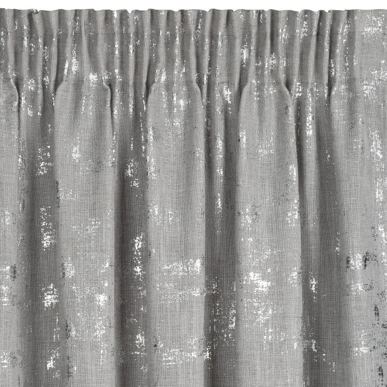 Eurofirany, zasłona gotowa na taśmie, Ines, 140-270 cm, srebrny