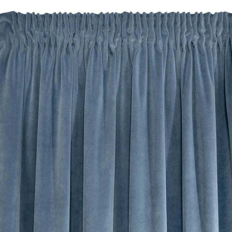 Eurofirany, zasłona gotowa na taśmie, Kristi, 140-270 cm, niebieski