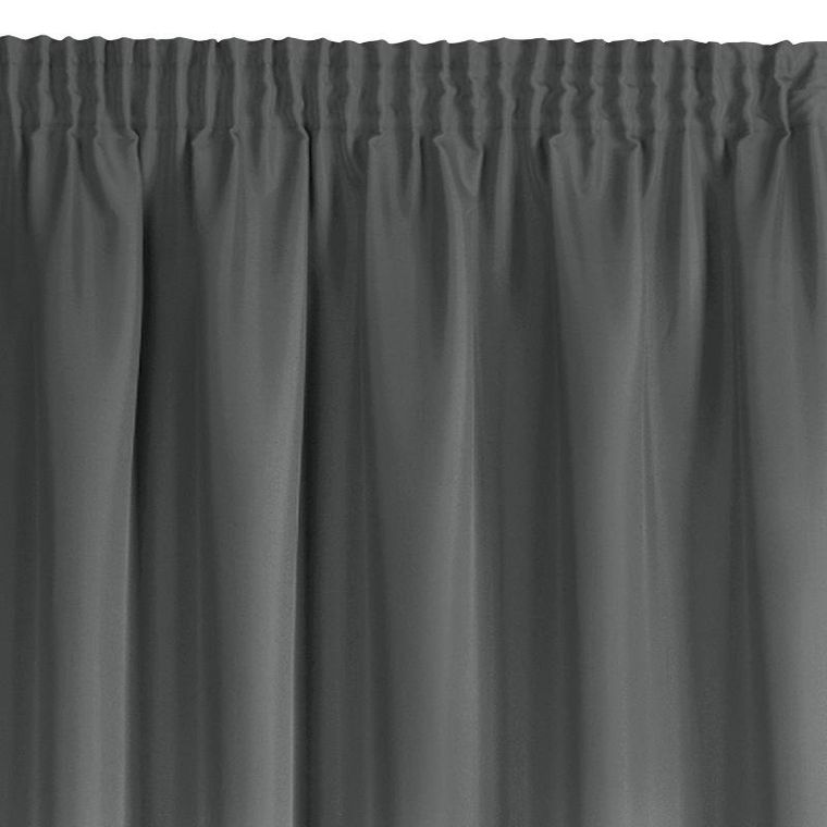 Eurofirany, zasłona gotowa na taśmie, Rita, 140-175 cm, grafitowy