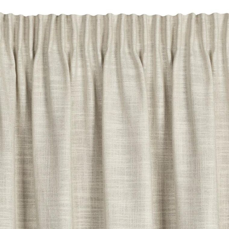 Eurofirany, zasłona gotowa na taśmie, Rosi, 140-270 cm, ciemnobeżowy