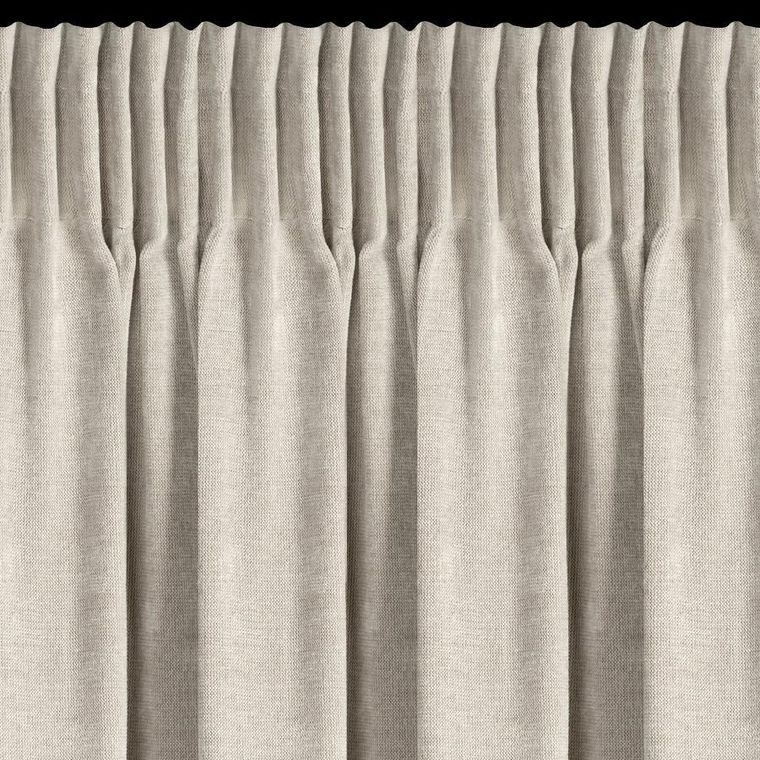 Eurofirany, zasłona gotowa, Nilo, na taśmie, 140-270 cm, beżowy