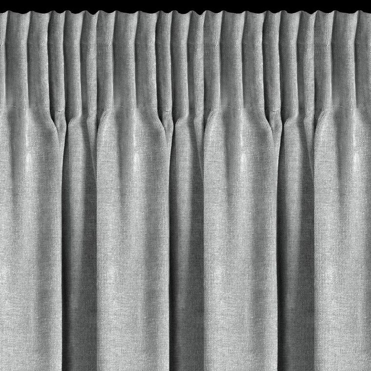 Eurofirany, zasłona gotowa, Nilo, na taśmie, 140-270 cm, szary