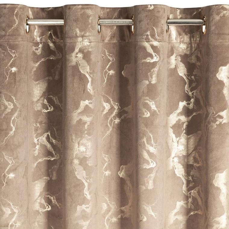 Eurofirany, zasłona gotowa, Raja, 140-250 cm, brązowy