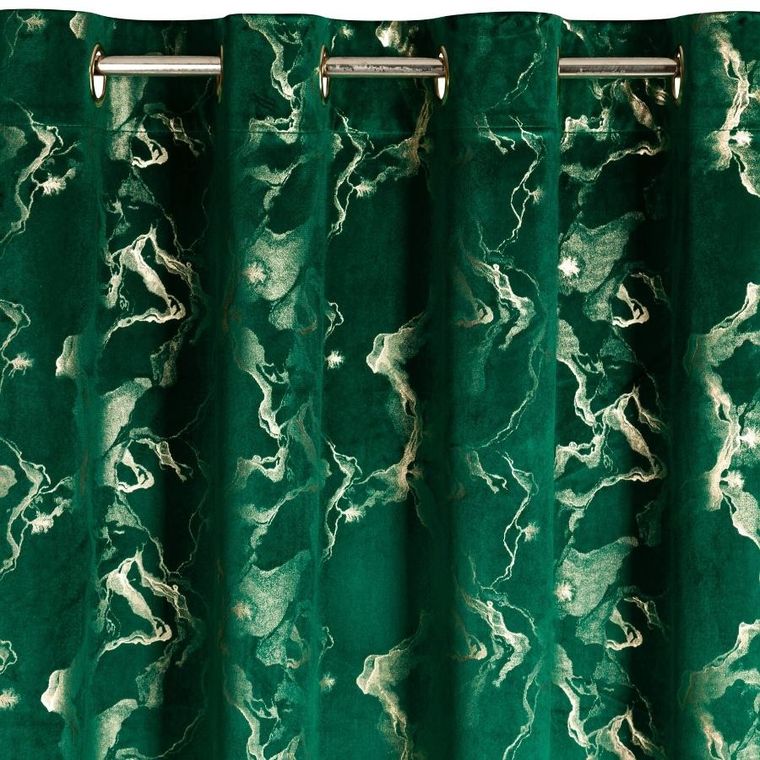 Eurofirany, zasłona gotowa, Raja, 140-250 cm, ciemnozielony