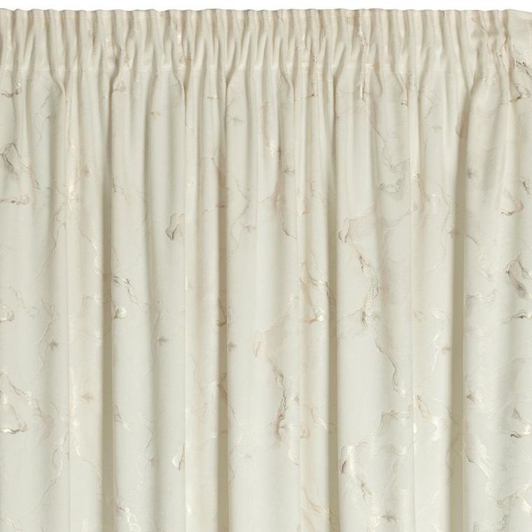 Eurofirany, zasłona gotowa, Raja, na taśmie, 140-270 cm, kremowy