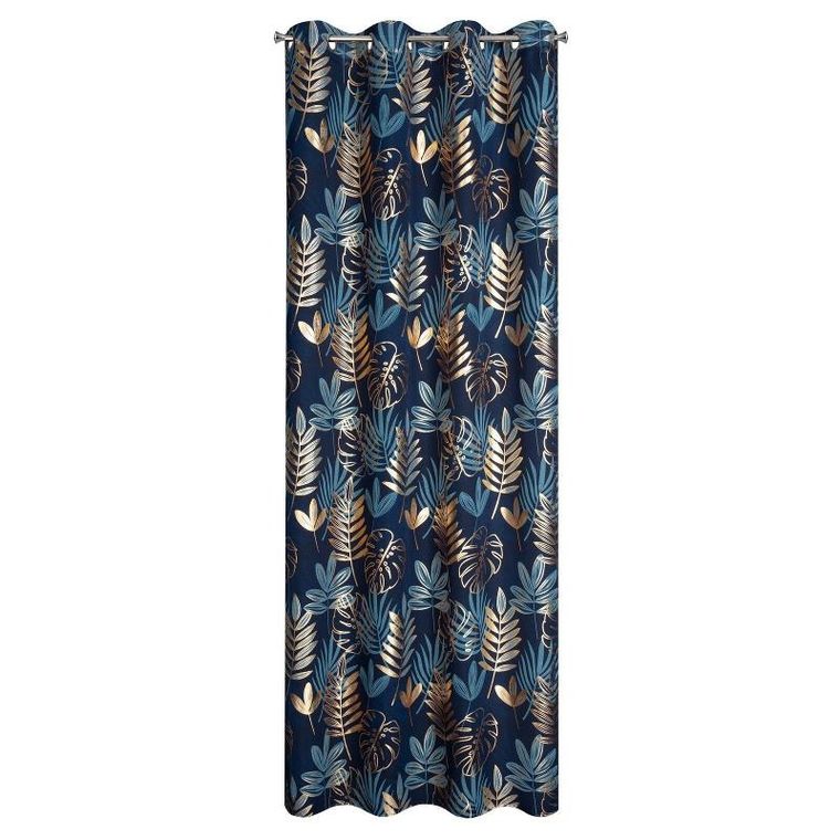 Eurofirany, zasłona gotowa, Rina, 140-250 cm, granatowy