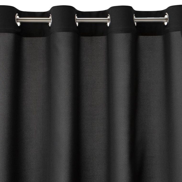 Eurofirany, zasłona gotowa, Rita, 140-175 cm, czarny