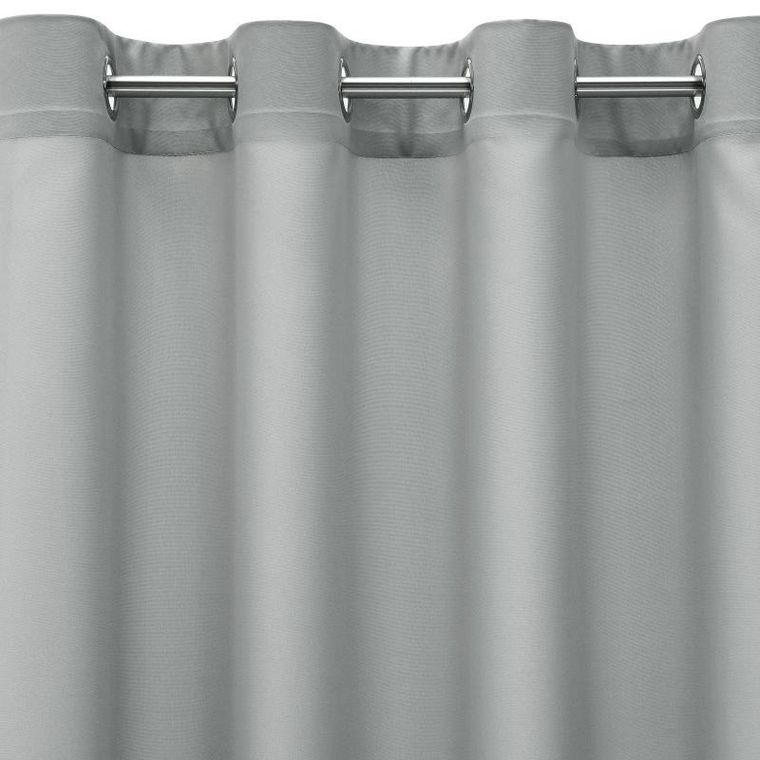 Eurofirany, zasłona gotowa, Rita, 140-175 cm, stalowy