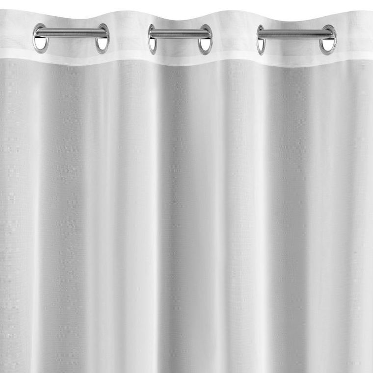 Eurofirany, zasłona gotowa, Roses, 140-250 cm, biały