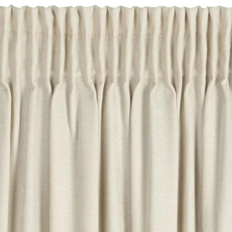 Eurofirany, zasłona gotowa, Vani, na taśmie, 140-270 cm, beżowy