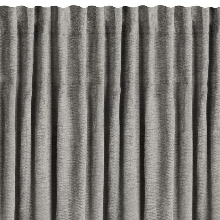 Eurofirany, zasłona gotowa, Vani, na taśmie, 140-270 cm, szary