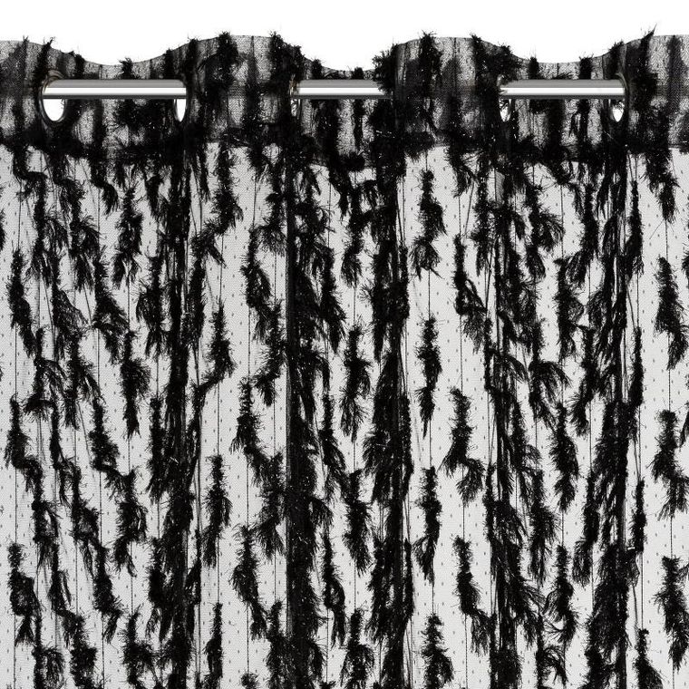 Eurofirany, zasłona gotowa, Victoria, 140-250 cm, czarny