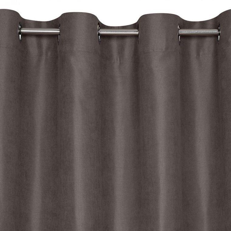 Eurofirany, zasłona zaciemniająca gotowa, Ada, 140-250 cm, grafitowy