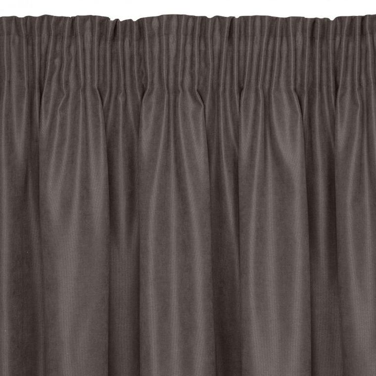 Eurofirany, zasłona zaciemniająca gotowa, Ada, na taśmie 140-270 cm, grafitowy