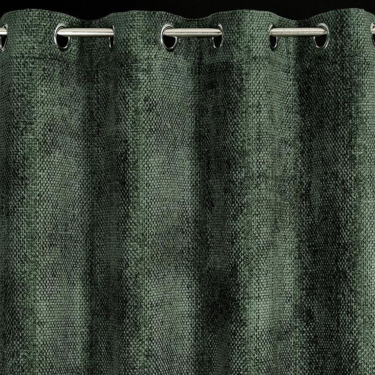 Eurofirany, zasłona zaciemniająca gotowa, Aleta, 135-250 cm, ciemnozielony
