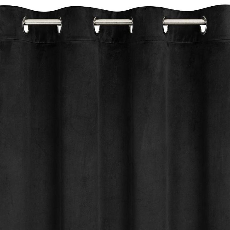 Eurofirany, zasłona zaciemniająca gotowa, Ariadna, 140-250 cm, czarny