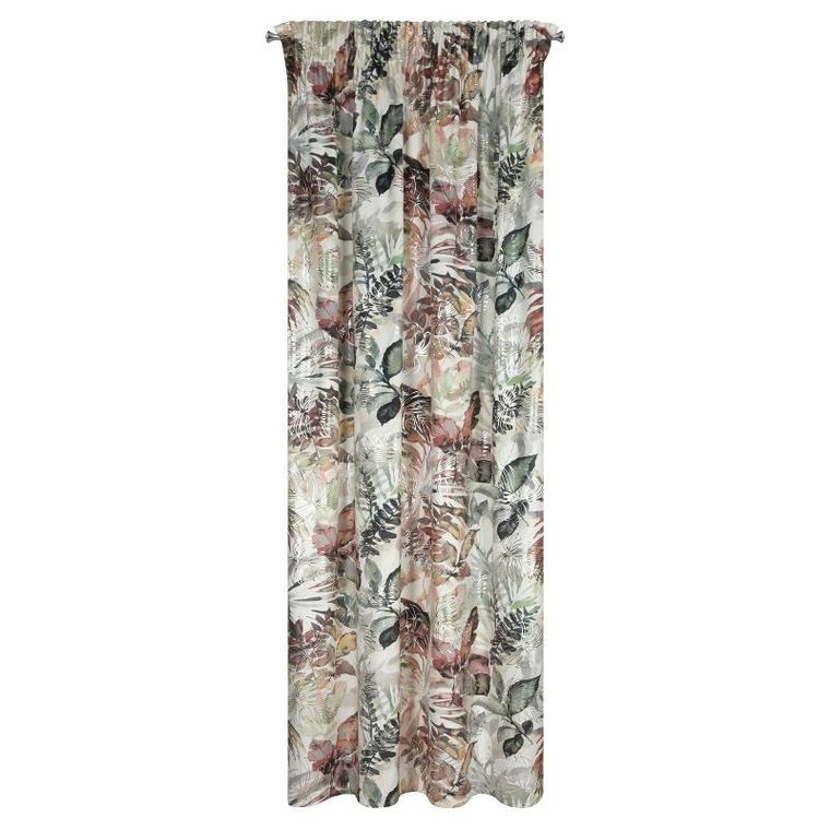 Eurofirany, zasłona zaciemniająca gotowa, Arina, na taśmie, 140-270 cm, biały