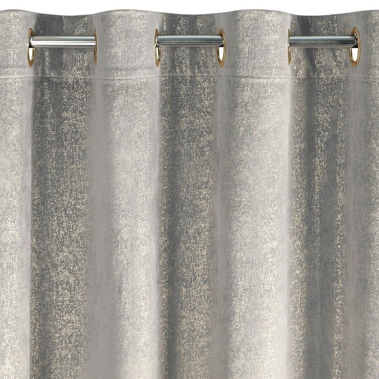 Eurofirany, zasłona zaciemniająca gotowa, Bethy, 135-250 cm, srebrny
