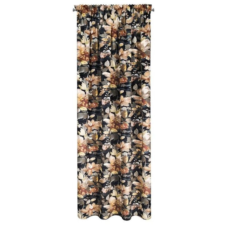 Eurofirany, zasłona zaciemniająca gotowa, Betty, na taśmie, 140-300 cm, grafitowy