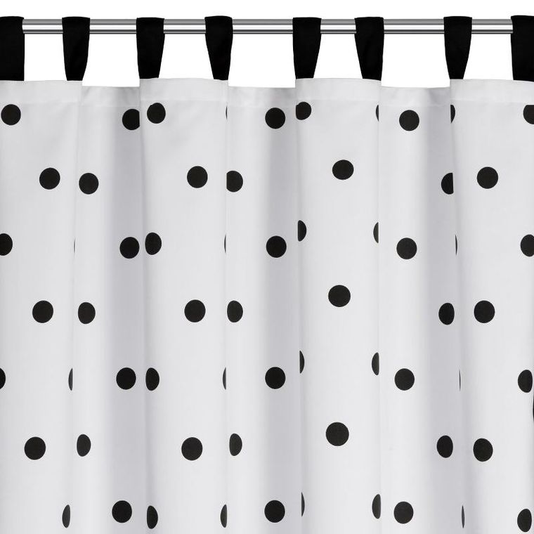 Eurofirany, zasłona zaciemniająca gotowa, Busa, na szelkach, 140-270 cm, biały