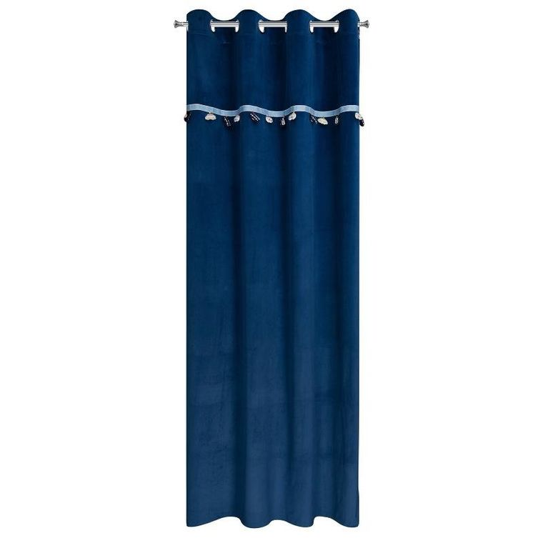 Eurofirany, zasłona zaciemniająca gotowa, car, 140-250 cm, granatowy