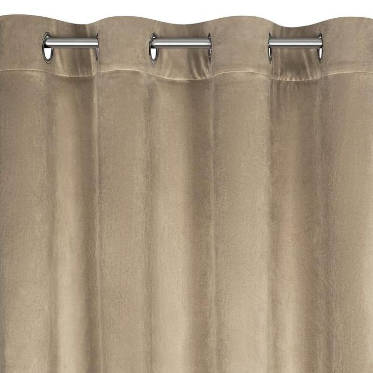 Eurofirany, zasłona zaciemniająca gotowa, Carli, 140-250 cm, ciemnobeżowy