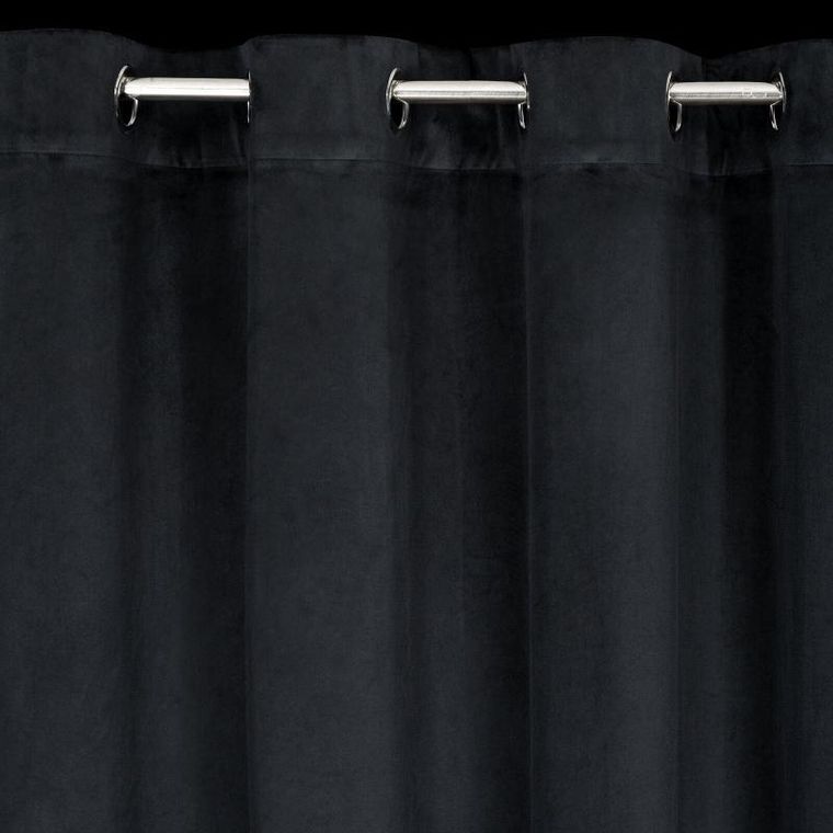 Eurofirany, zasłona zaciemniająca gotowa, Carli, 140-250 cm, czarny