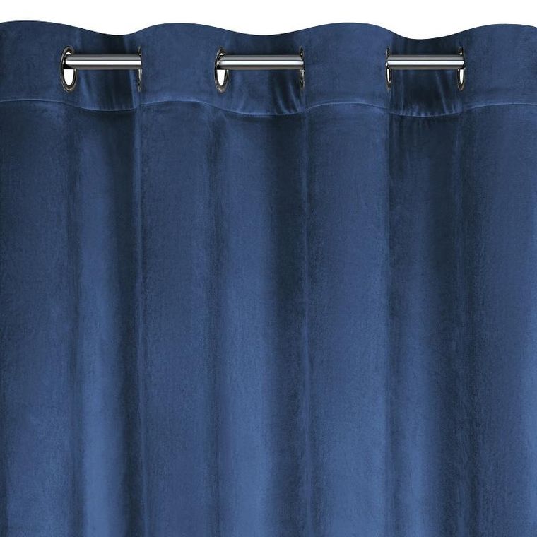 Eurofirany, zasłona zaciemniająca gotowa, Carli, 140-250 cm, granatowy