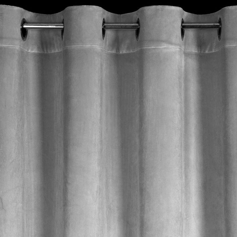 Eurofirany, zasłona zaciemniająca gotowa, Carli, 140-250 cm, srebrny