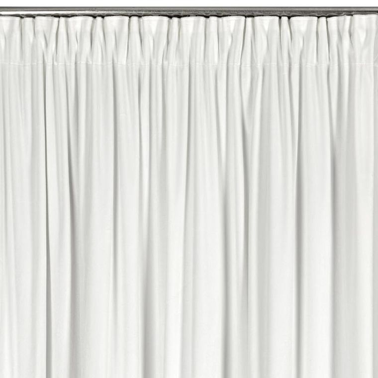 Eurofirany, zasłona zaciemniająca gotowa, Carli, na taśmie, 140-270 cm, biały