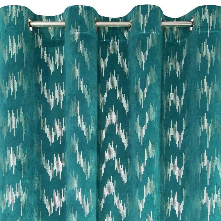 Eurofirany, zasłona zaciemniająca gotowa, Chill, 140-250 cm, turkusowy