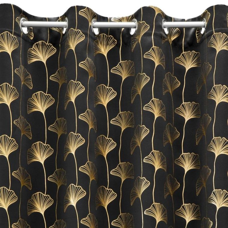 Eurofirany, zasłona zaciemniająca gotowa, Clara, 140-250 cm, czarny