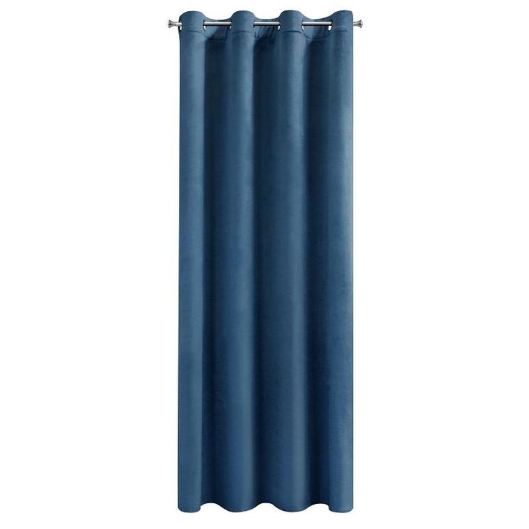 Eurofirany, zasłona zaciemniająca gotowa, D91 Rosa, 140-250 cm, granatowy