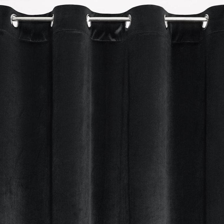 Eurofirany, zasłona zaciemniająca gotowa, Dani, 140-250 cm, czarny