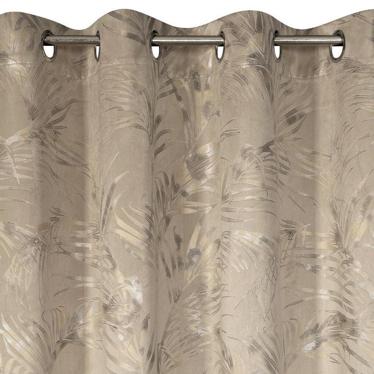 Eurofirany, zasłona zaciemniająca gotowa, Debra, beżowy, 135-270 cm