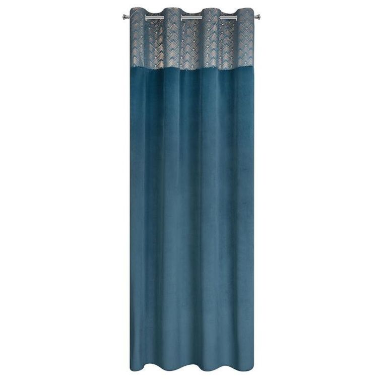 Eurofirany, zasłona zaciemniająca gotowa, Elen, 140-250 cm, niebieski