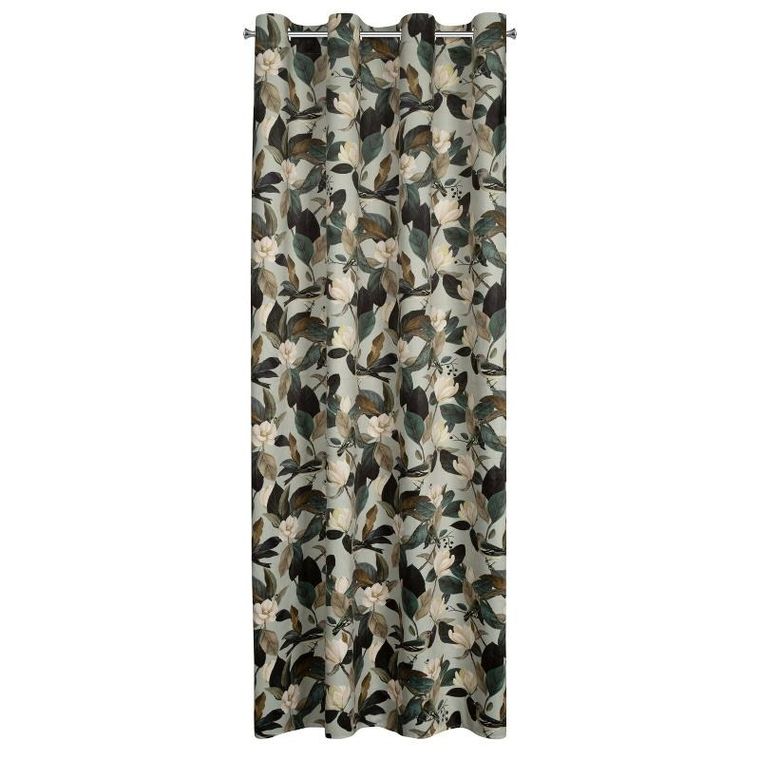 Eurofirany, zasłona zaciemniająca gotowa, Eleni, 140-250 cm, oliwkowy