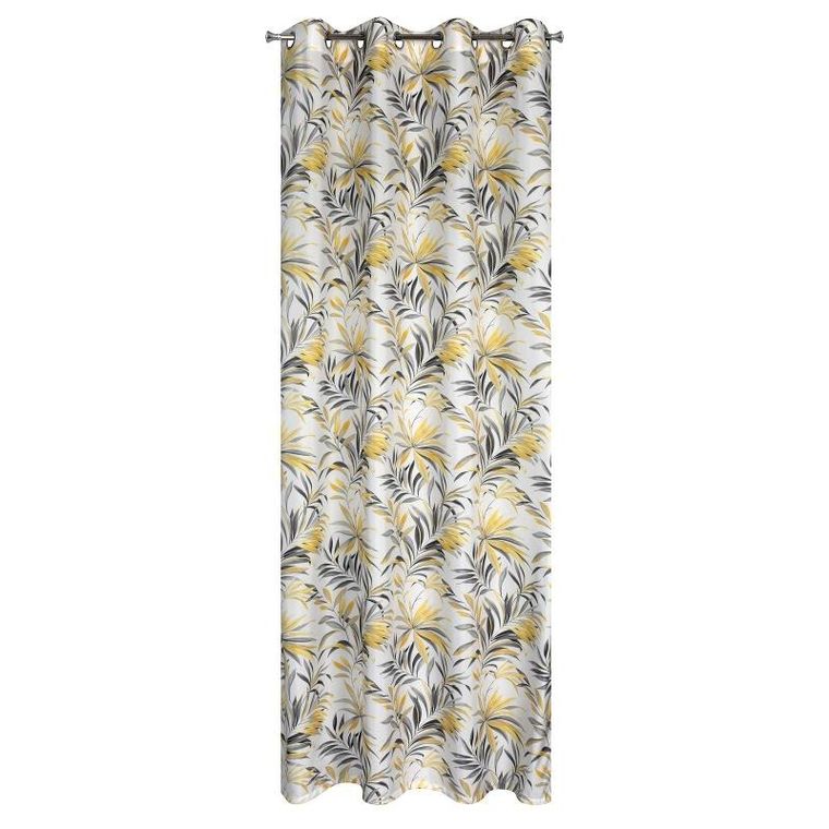 Eurofirany, zasłona zaciemniająca gotowa, Elia, 140-250 cm, musztardowy