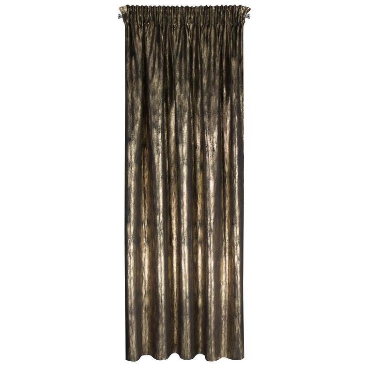 Eurofirany, zasłona zaciemniająca gotowa, Emila, na taśmie, 140-270 cm, czarny