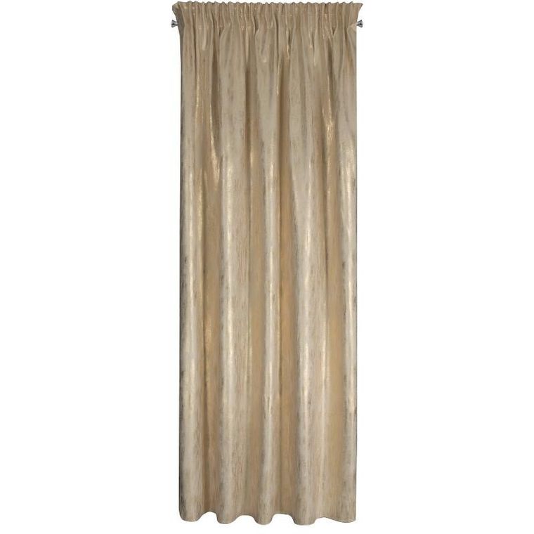 Eurofirany, zasłona zaciemniająca gotowa, Emila, na taśmie, 140-270 cm, kremowy