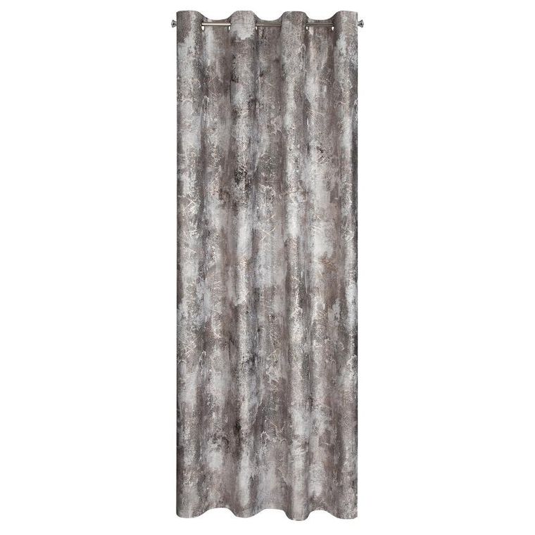 Eurofirany, zasłona zaciemniająca gotowa, Ester, 140-250 cm, stalowy