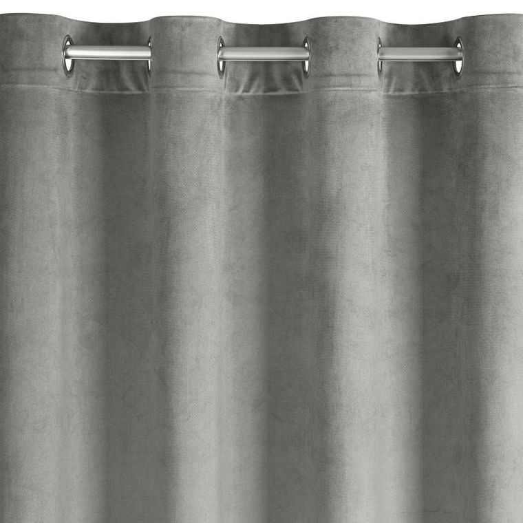 Eurofirany, zasłona zaciemniająca gotowa, Fargo, 140-250 cm, popielaty