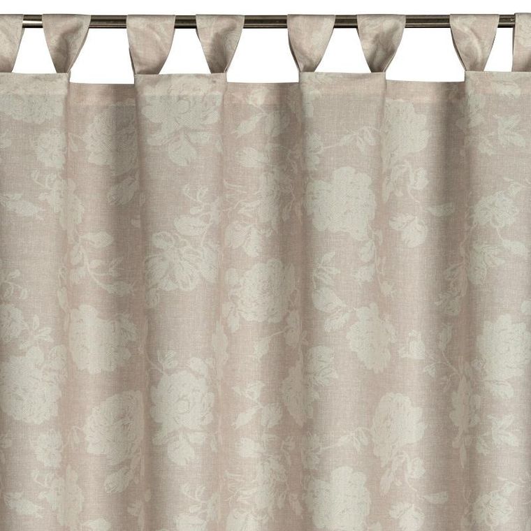 Eurofirany, zasłona zaciemniająca gotowa, Garden, na szelkach, 155-220 cm, pudrowy