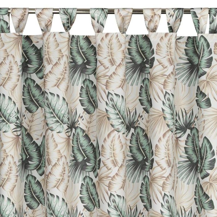 Eurofirany, zasłona zaciemniająca gotowa, Garden, na szelkach, 155-260 cm, beżowy