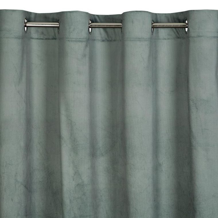 Eurofirany, zasłona zaciemniająca gotowa, Gina 140-250 cm, stalowy