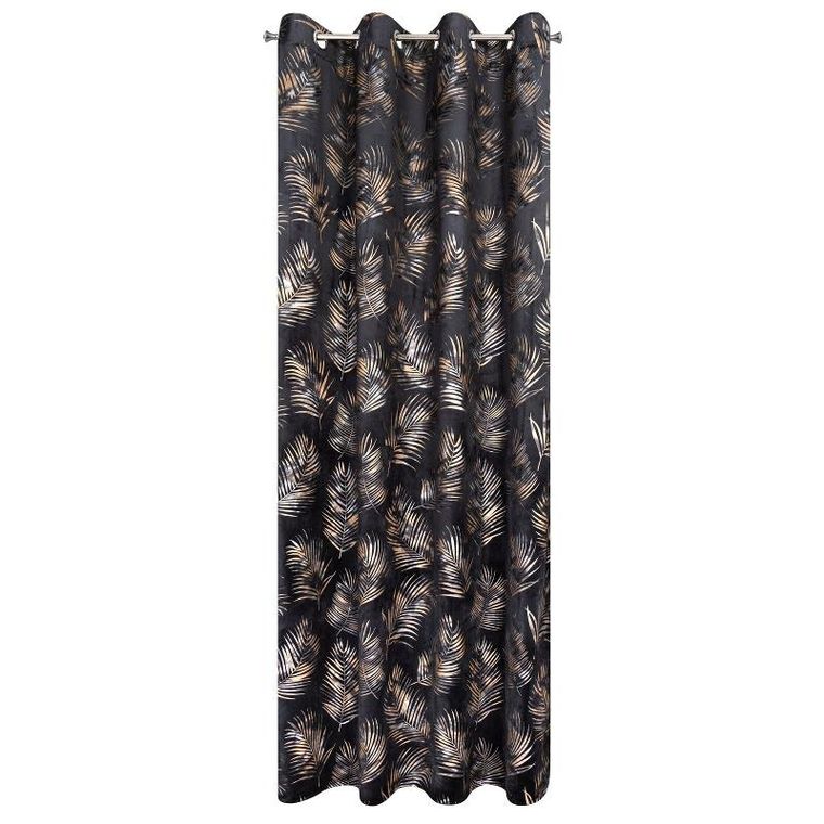 Eurofirany, zasłona zaciemniająca gotowa, Gloria, 140-250 cm, czarny